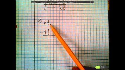 Mr. F Math5 - Class Video-Subtract Mixed Numbers
