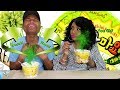 Wasabi Noodles Mukbang and Challenge w It's Darius