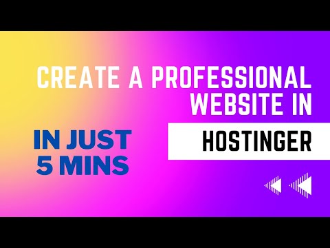 How to create Professional Website in Hostinger | Wordpress | tkhacademy
