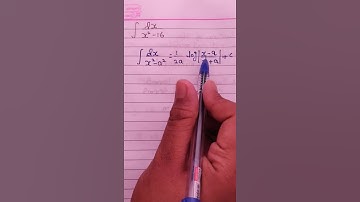 #Indefnite_integration || #Class12th ||Integration of dx/x²-16 || #shorts
