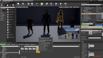 UE4 Custom character creator for QuangPhan models