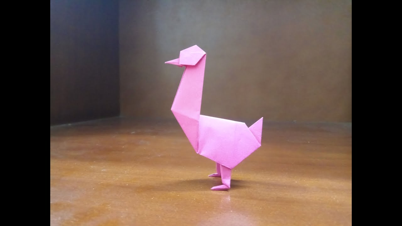 Origami Goose - How To Make Goose - YouTube
