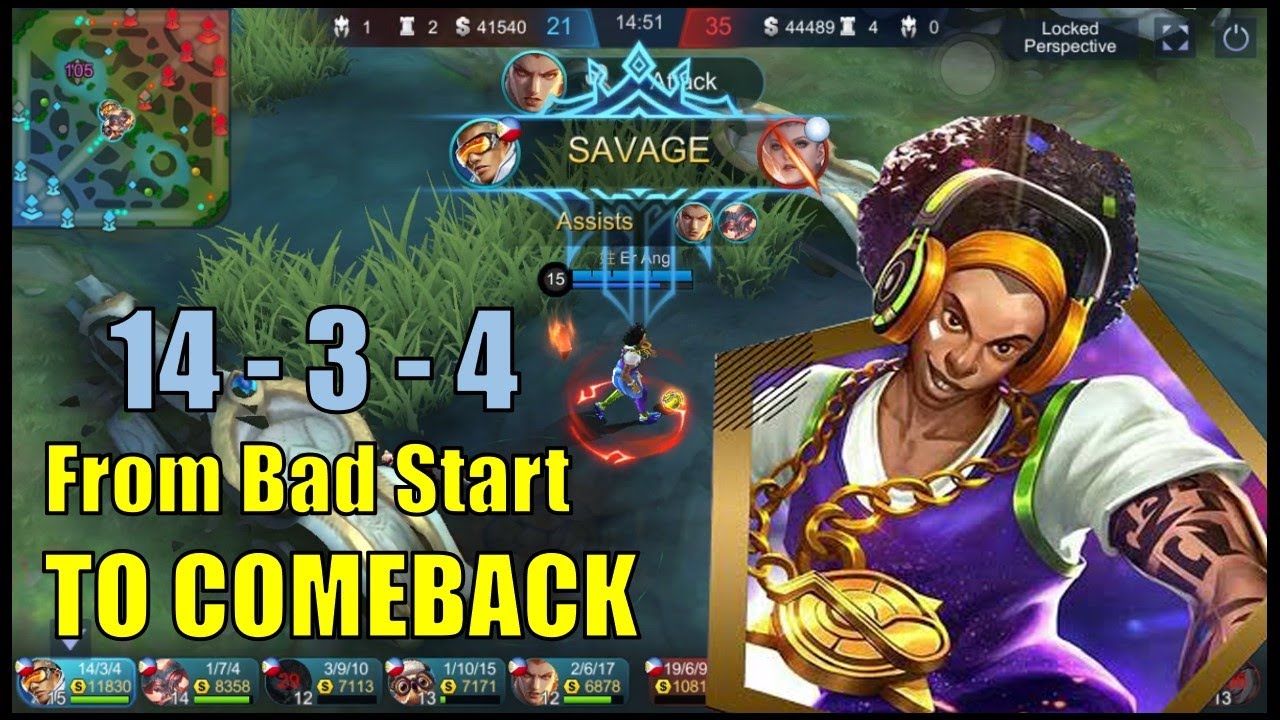 Epic Comeback Bruno Gameplay Mobile Legends