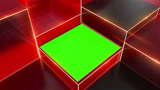 RED Gradient Glass Box News INTRO-OPENER-PROMO Green Screen Template | FREE TO USE | iforEdits