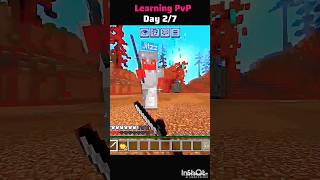 Learning PvP In pe (Day 2) 🔥 #shorts #minecraft