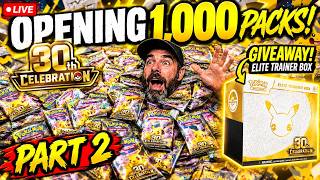 1000 Pack 30th Celebration Stream (part 1) Online Store Openings