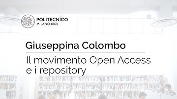 Il movimento Open Access e i repository (Giuseppina Colombo)