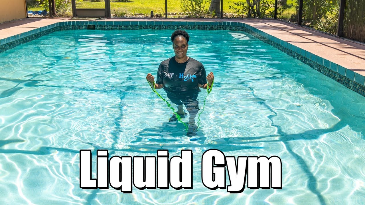 Liquid Gym Water fitness Training with Resistance Band YouTube