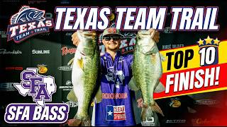 Top 10 Finish at Toledo Bend | Following the SFA Bass Team at Texas Team Trail