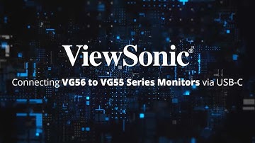 Connecting VG56 to VG55 Series Monitors via USB-C
