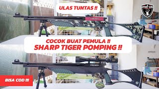 ULAS TUNTAS SHARP TIGER LONG NEW POMPING ! SENAPAN ANGIN UKLIK POMPA SAMPING COCOK BAGI PEMULA !!