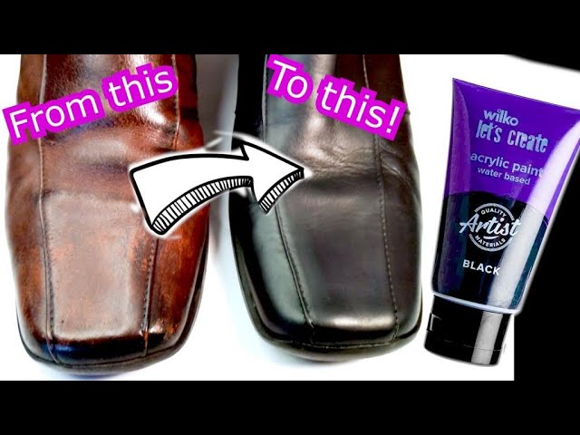 How to apply angelus leather paint to leather with a paintbrush