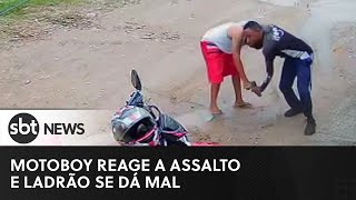 Motoboy reage a assalto e ladrão se dá mal em Pernambuco