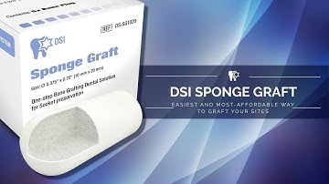 DSI Sponge Graft Collagen Plug Infused with Bone Graft Particles for Ridge Preservation