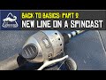 How to put new line on a spincast push button fishing reel