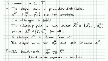 AGT, WS20/21: Lecture 7 (Minimizing External Regret)