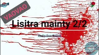 Lisitra mainty 2/2 :[Rdb] #gasyrakoto