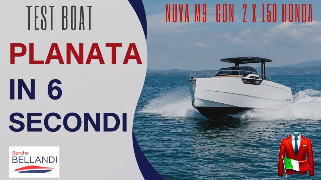⁣NUVA M9 USATA: prova in mare con 2x150 CV | Spazi, consumi e velocità