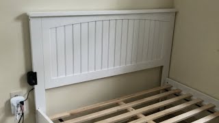 AFI Furnishings Nantucket Platform Bed w Open Foot Board Assembly (Berowalt Solid Wood Platform Bed) Profile