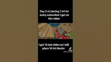 day 3 of placing 1 tnt for every subscriber I get #minecraft #gaming