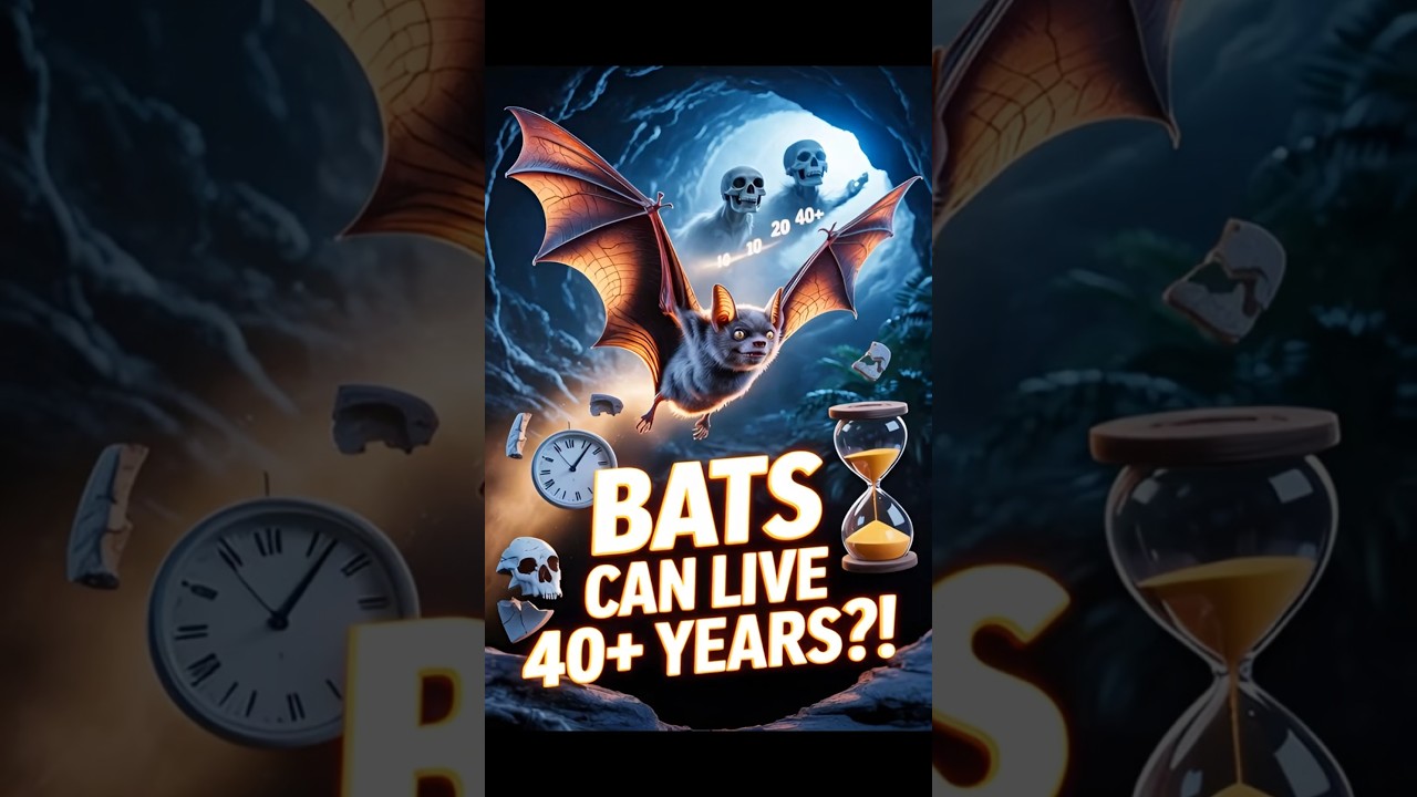 🦇😱 Bats Can Live Over 40 Years?!