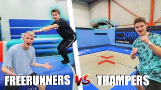 2 FREERUNNERS VS 2 TRAMPERS! Who's Better?