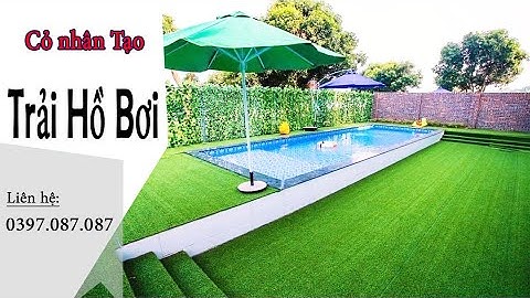 Cỏ nhân tạo trải hồ bơi