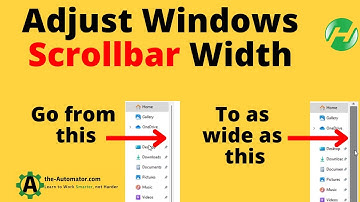 How to easily Change the Width of Scrollbars in Windows 11