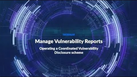 Operating a Coordinated Vulnerability Disclosure scheme