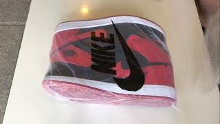DHgate unboxing - Nike Air Jordan 1’s Retro Bred Banned 2020.