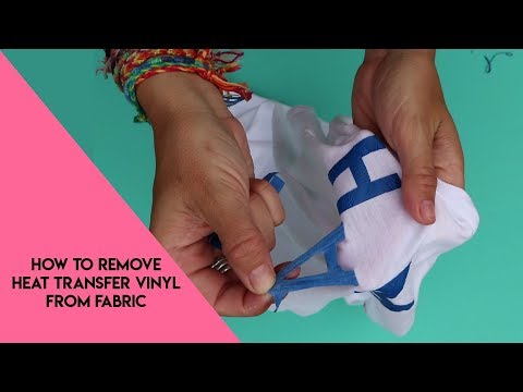 How to remove heat transfer vinyl from fabric - A girl and a glue gun