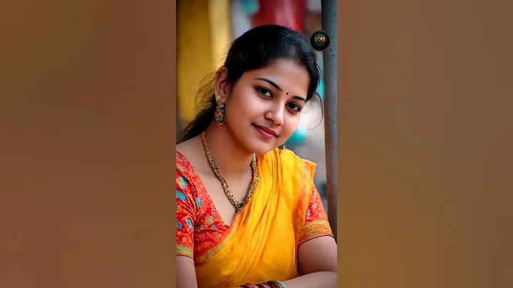 ✨🌸 Serenity Yellow Saree & Red Floral Blouse Festive Charm for Ethnic Lovers! 👑 | #LohiStudio