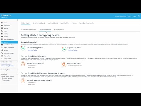 ZENworks Security Activate Encryption Products