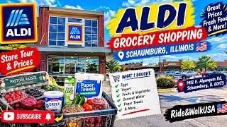 🇺🇸 ALDI Grocery Shopping in Schaumburg, Illinois 🇺🇸 | Food Prices & Store Walkthrough