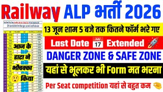 total form fillup today rrb alp | per seat competition 🤏 | last date extended 🚀 | ये zone से....