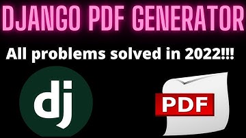 🛑Django PDF Generator | Django HTML to PDF converter | 2024