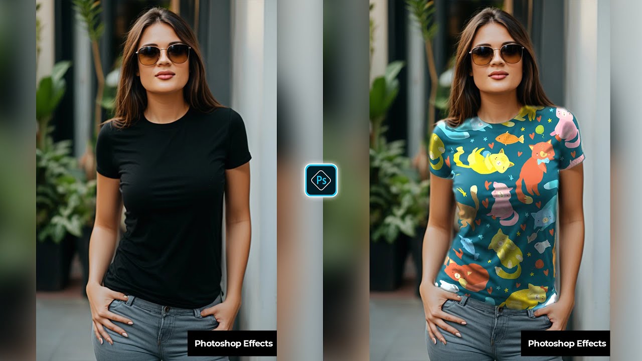 How To Make T-Shirt Mockup in Adobe Photoshop Tutorial | T shirt Mockup ...