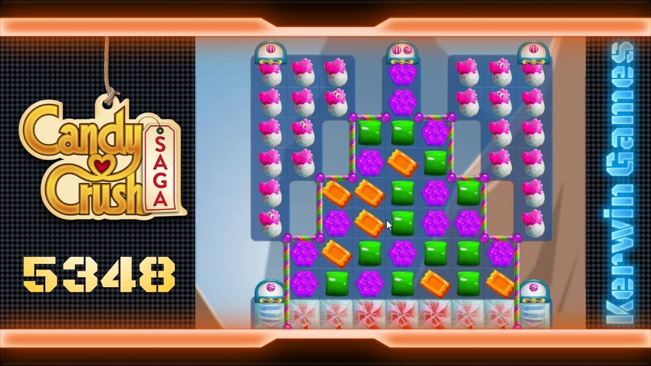 Candy Crush Saga Level 5348 - No Boosters - YouTube