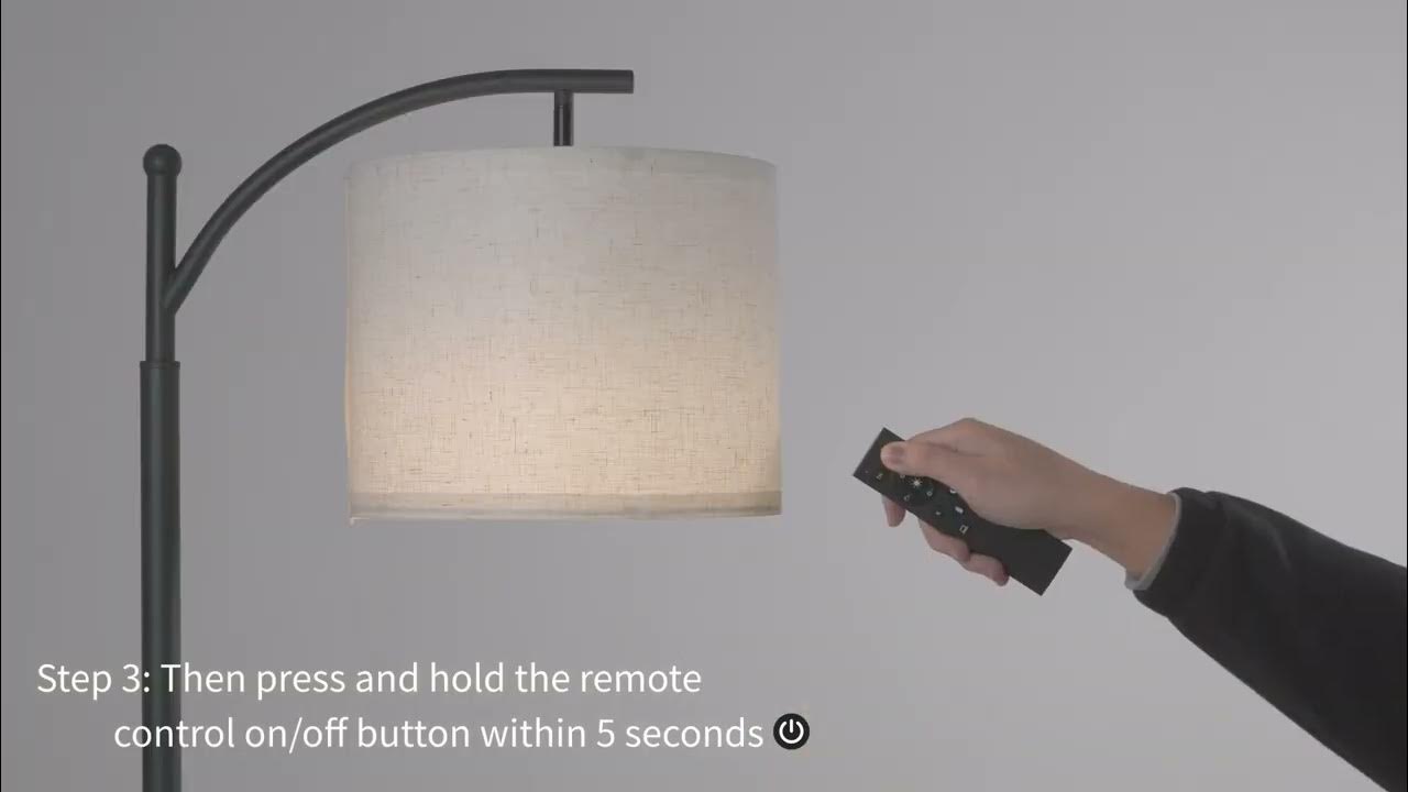 （Model：MF18166A）SUNMORY ARC Floor Lamp Matching light bulbs and remote