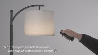 （Model：MF18166A）SUNMORY ARC Floor Lamp Matching light bulbs and remote controls