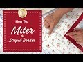 How To Miter A Striped Border | a Shabby Fabrics Quilting Tutorial