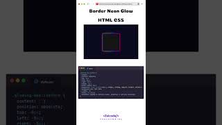 border glow #html #htmlcss #css #csstricks #code #coding #programming #zaicode #shorts #glow #neon