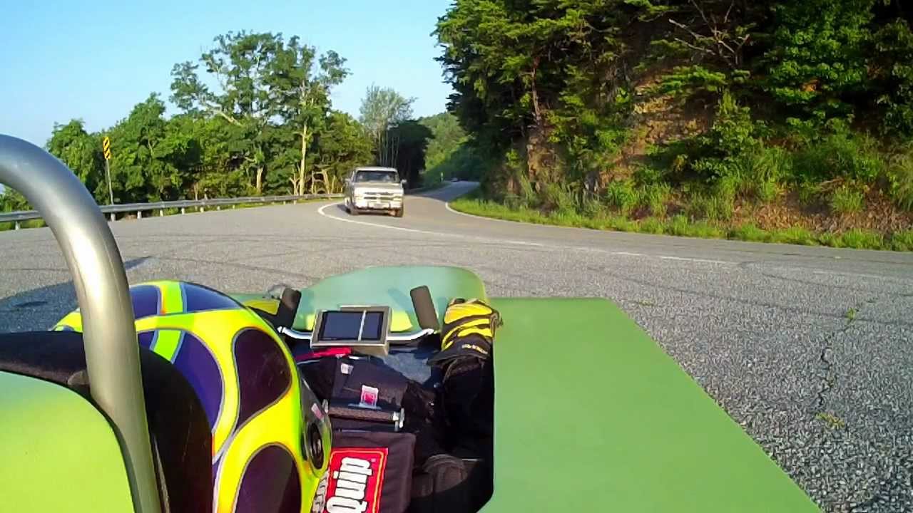 Bodrodz Atomic Splinter Gravity Car chasing Bodrodz Streetluger Nurburgring Hill Jun 24, 12