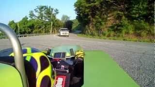Bodrodz Atomic Splinter Gravity Car chasing Bodrodz Streetluger Nurburgring Hill Jun 24, 12