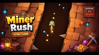 Miner Rush – HTML5 Endless Mining Game | Addictive Browser & Mobile Game for CodeCanyon
