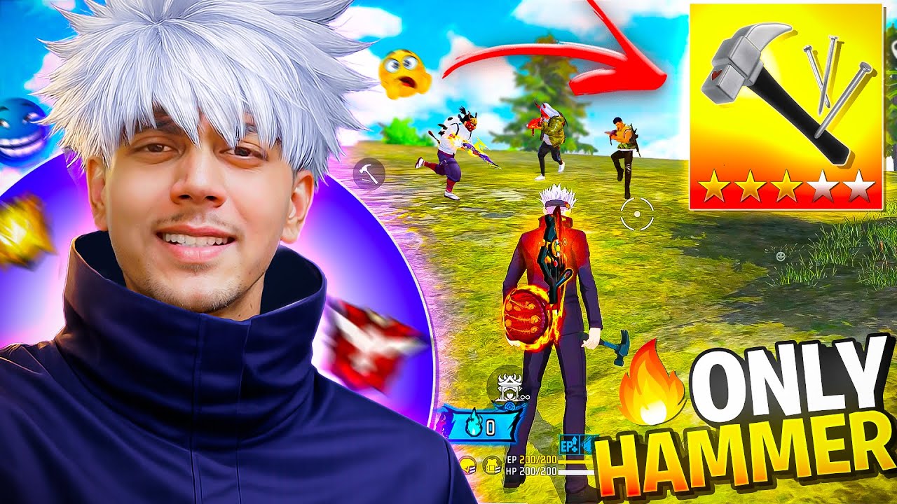 Only Hammer Challenge 🔨- Free Fire 🔥