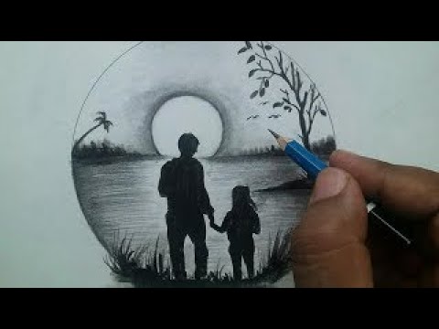 How to draw father's day drawing step by step/easy drawing ideas - YouTube