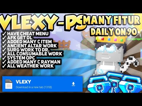 Vlexy SERVER BERJIBUN FITUR🤩|VLEXY PS|GTPS NEW 2024|GROWTOPIA|PRIVATE SERVER ...