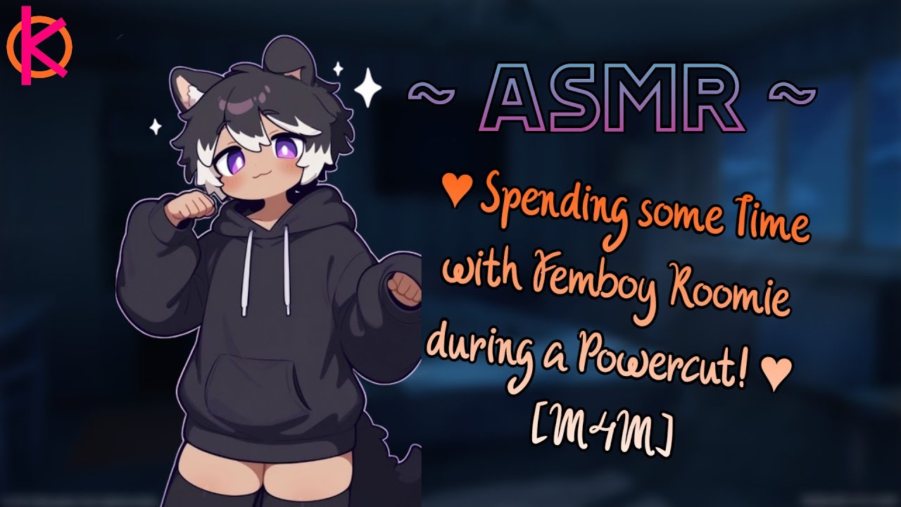 [ASMR] Spending Time with Femboy Roomate During a Powercut | [Soft Talking] [Sleep Aid] [M4M]