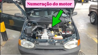 Engine and chassis number for the 1998/1999 Fiat Palio.